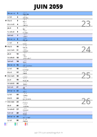 calendrier juin 2059 au format portrait pour prendre des notes