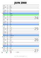 calendrier juin 2060 au format portrait pour prendre des notes