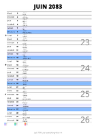calendrier juin 2083 au format portrait pour prendre des notes