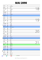 calendrier mai 2090 au format portrait pour prendre des notes