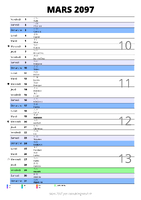 calendrier mars 2097 au format portrait pour prendre des notes