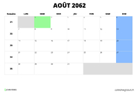 calendrier août 2062 calendrier août 2062 au format paysage