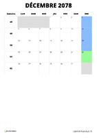 calendrier décembre 2078 calendrier décembre 2078 format portrait