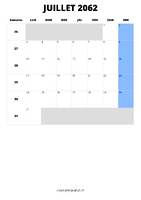 calendrier juillet 2062 calendrier juillet 2062 format portrait