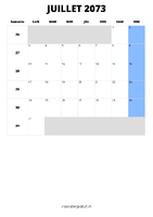 calendrier juillet 2073 calendrier juillet 2073 format portrait