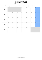 calendrier juin 2062 calendrier juin 2062 format portrait